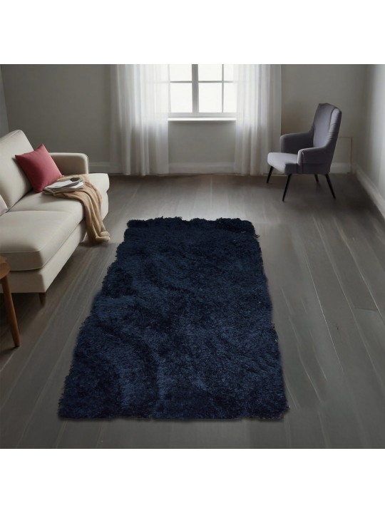 Χαλί  Shaggy Solid Μαύρο 80x150cm CRP80-16