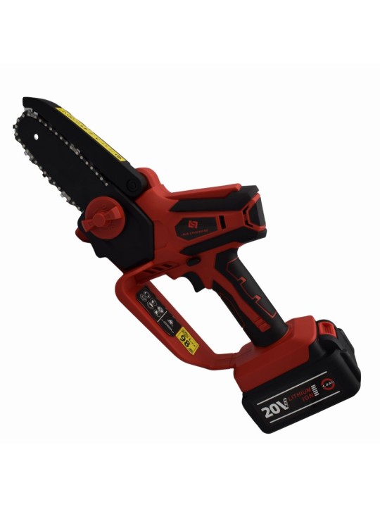 Κλαδευτικό Αλυσοπρίονο Mini Chainsaw 20V με 2 Μπαταρίες 4Ah + Δώρο Σέτ Λάμα - Αλυσίδα και Βαλιτσάκι Μεταφοράς DH20V-4AH