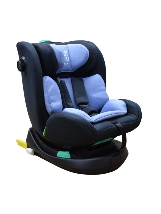 Καθισματάκι Αυτοκινήτου Safety 360° isofix 0-36 kg i-size για ύψος 40cm έως 150cm Μαύρο-Μπλέ BCS61-BLEU