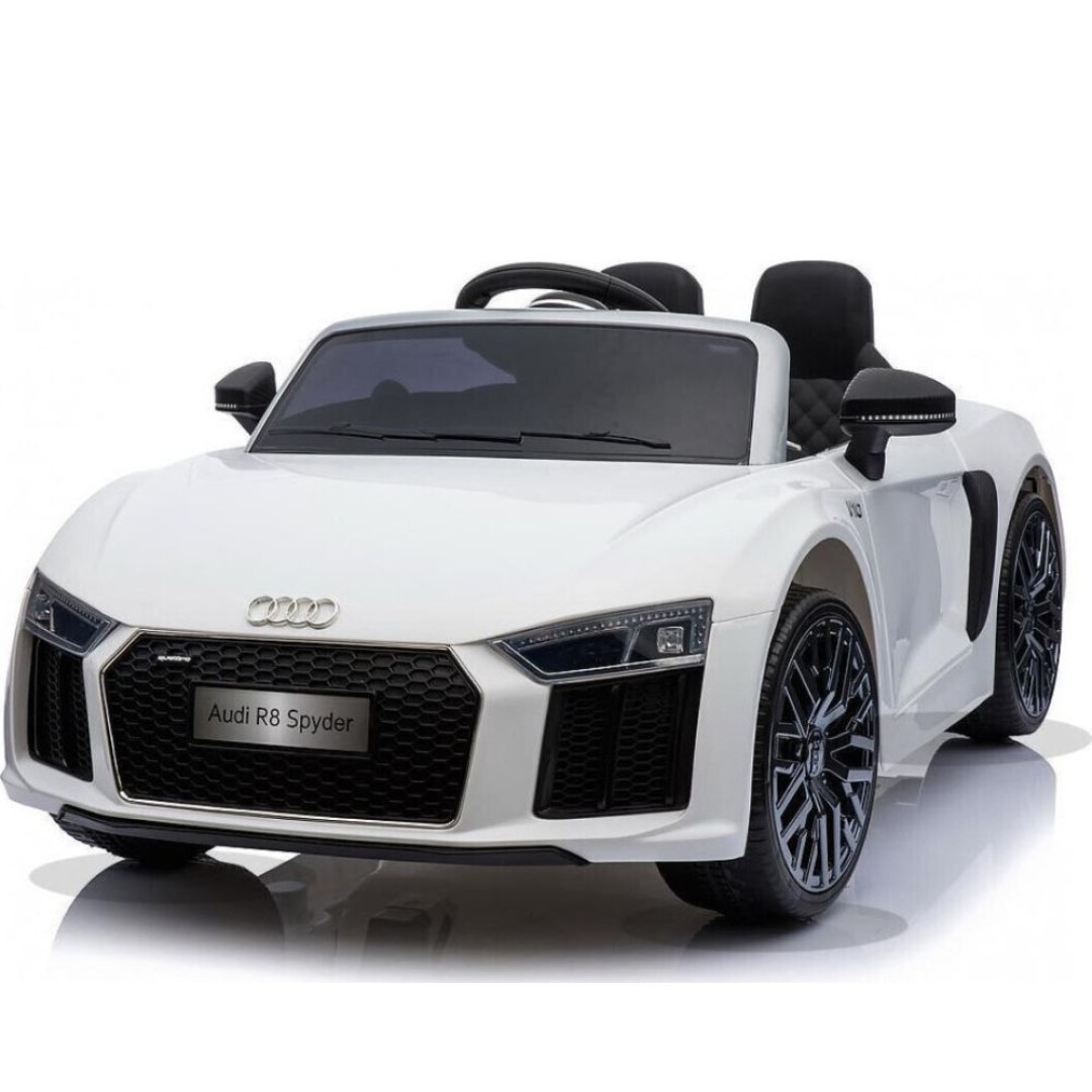 Ηλεκτροκίνητο Παιδικό Αυτοκίνητο Licensed Audi R8 Spyder 12V σε Άσπρο Χρώμα R8-BW