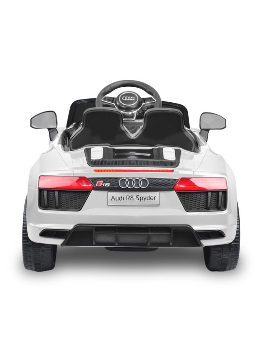 Ηλεκτροκίνητο Παιδικό Αυτοκίνητο Licensed Audi R8 Spyder 12V σε Άσπρο Χρώμα R8-BW