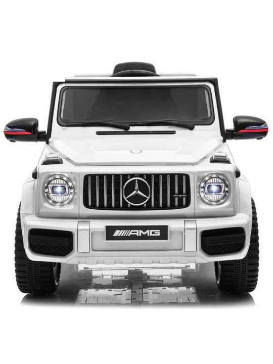 Ηλεκτροκίνητο Παιδικό Αυτοκίνητο Licensed Mercedes Benz G63 AMG 12V Σε Λευκό Χρώμα BJ002-W