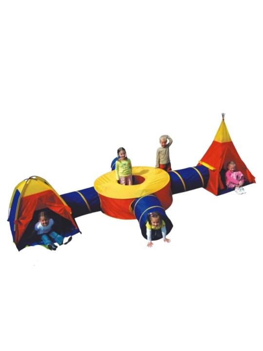 Παιδικός Παιδότοπος Παιχνιδιού Adventure Tunnel Playset 7 σε 1 Παιδική Σκηνή - Τούνελ 8905