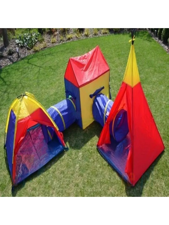 Παιδικός Παιδότοπος Παιχνιδιού Giant Playtent Set 5 σε 1 Παιδική Σκηνή - Ινδιάνικη - Igloo -  Σπιτάκι - Τούνελ 8906