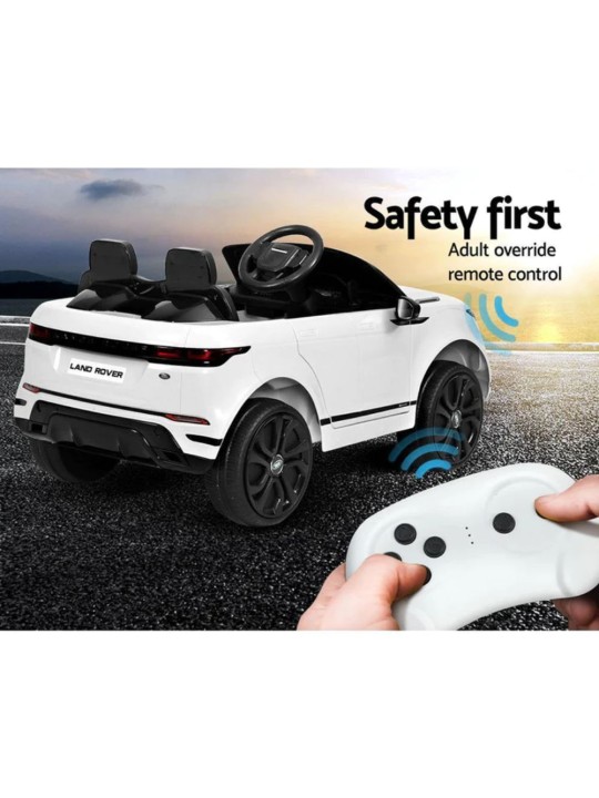 Ηλεκτροκίνητο Παιδικό Αυτοκίνητο Licensed Land Rover Evoque 12V σε Άσπρο Χρώμα BJRE99-W