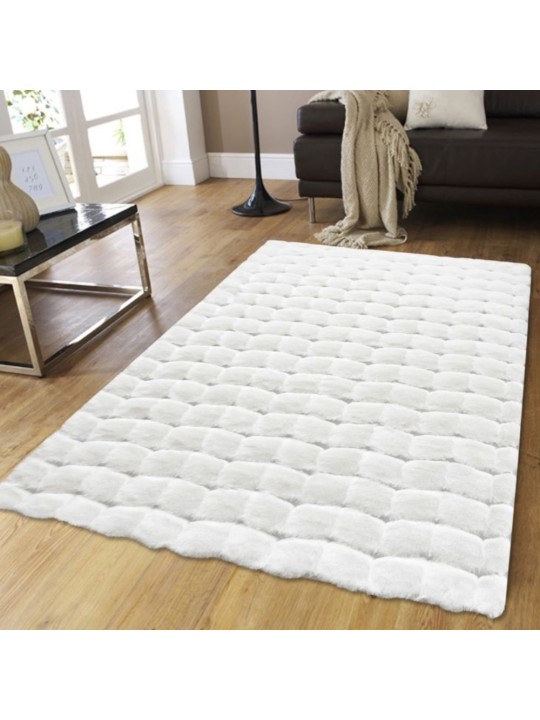 Γούνινο Χαλί Pearl Ιβουάρ 120X180 cm PRL120-WHITE