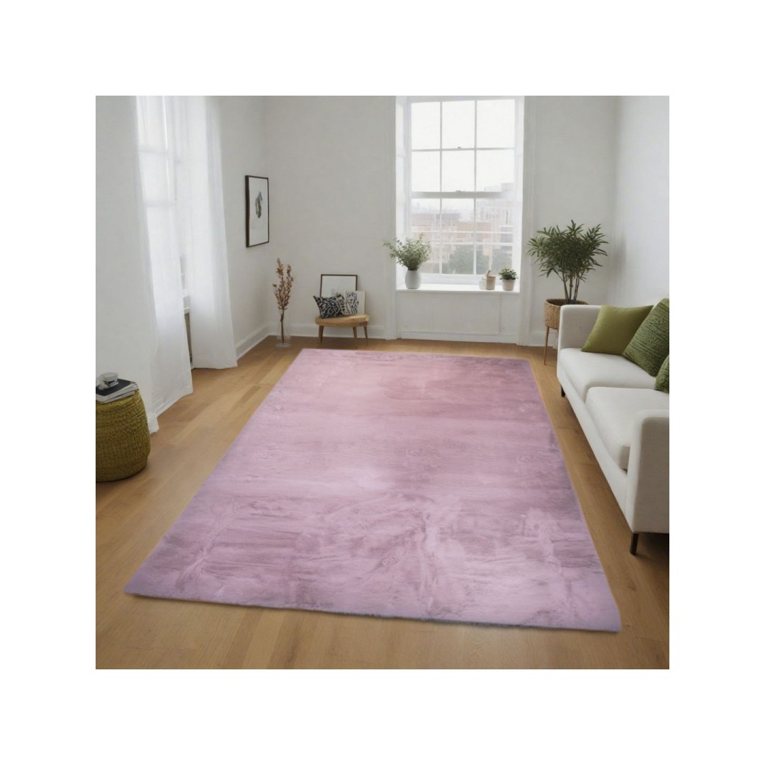 Γούνινο Χαλί Timmy Ροζ 120x180cm TMF120-PINK