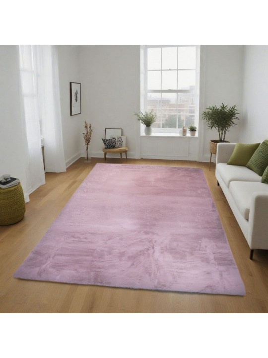 Γούνινο Χαλί Timmy Ροζ 120x180cm TMF120-PINK