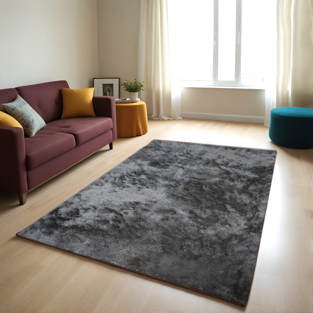 Χαλί  Shaggy Solid Ανθρακί 140x200cm CRP140-108