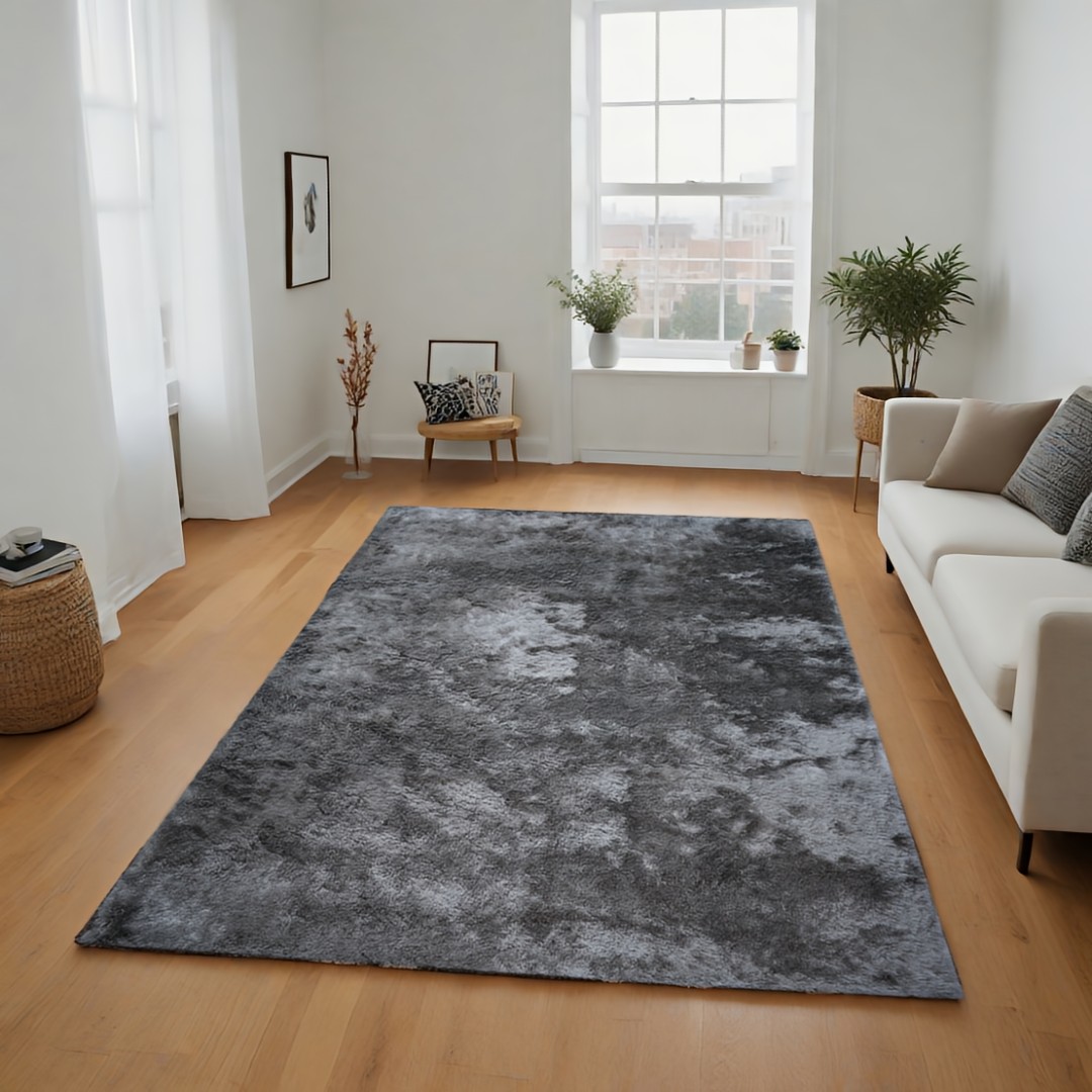 Χαλί  Shaggy Solid Smokey Γκρι 140x200cm CRP140-113