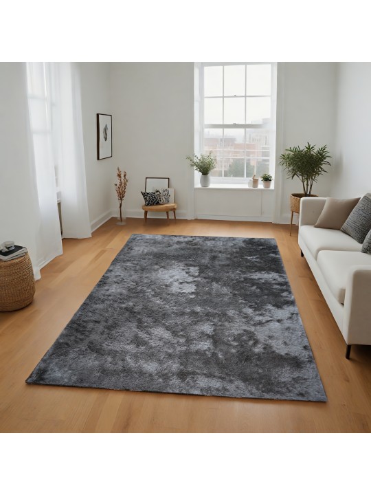 Χαλί  Shaggy Solid Smokey Γκρι 140x200cm CRP140-113