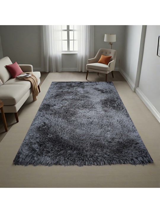 Χαλί  Shaggy Solid Smokey Γκρι 140x200cm CRP140-114