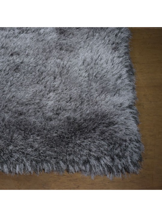 Χαλί  Shaggy Solid Smokey Γκρι 140x200cm CRP140-114