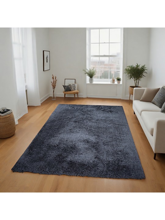 Χαλί  Shaggy Solid Smokey Γκρι 140x200cm CRP140-122