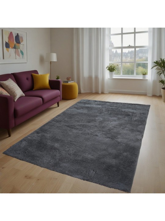 Χαλί  Shaggy Solid Γκρι 140x200cm CRP140-13