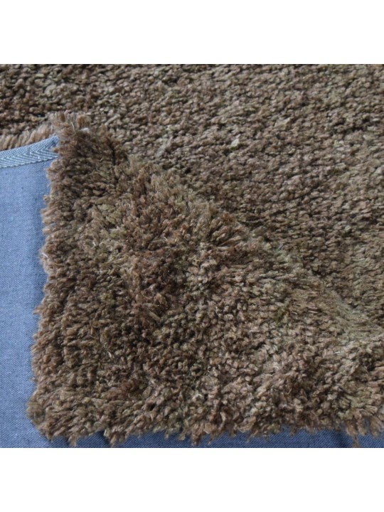 Χαλί  Shaggy Solid Tobacco Καφέ 140x200cm CRP140-142