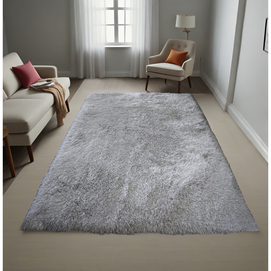 Χαλί  Shaggy Solid Shuttle Γκρι 140x200cm CRP140-155