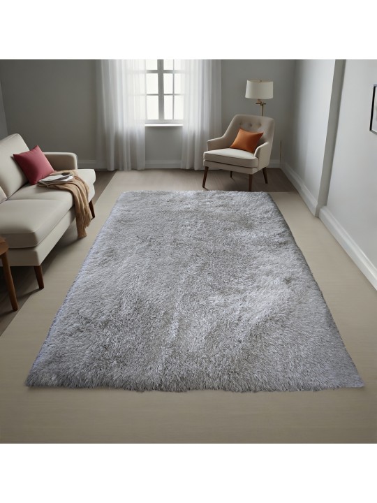 Χαλί  Shaggy Solid Shuttle Γκρι 140x200cm CRP140-155