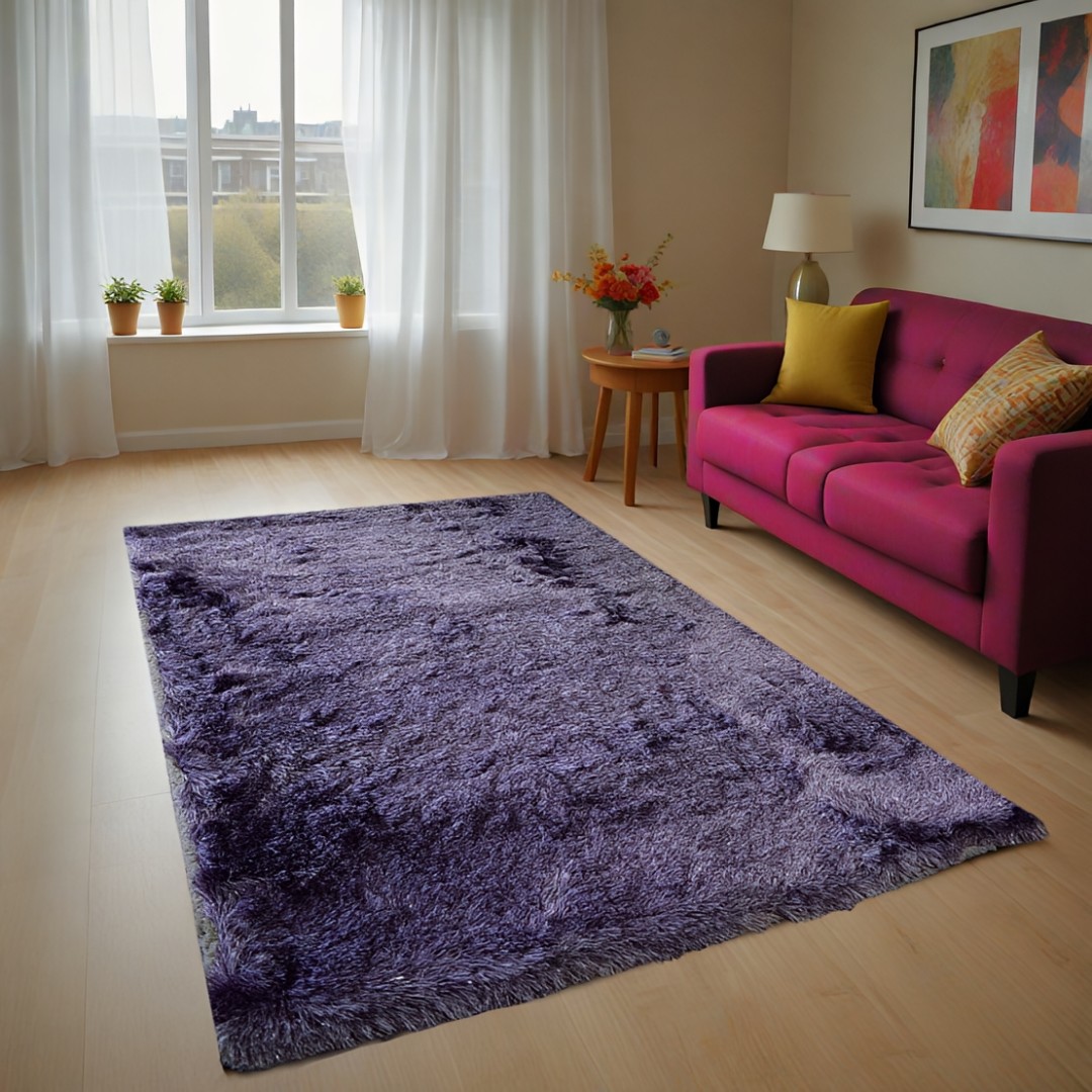 Χαλί  Shaggy Solid Μωβ  140x200cm CRP140-157