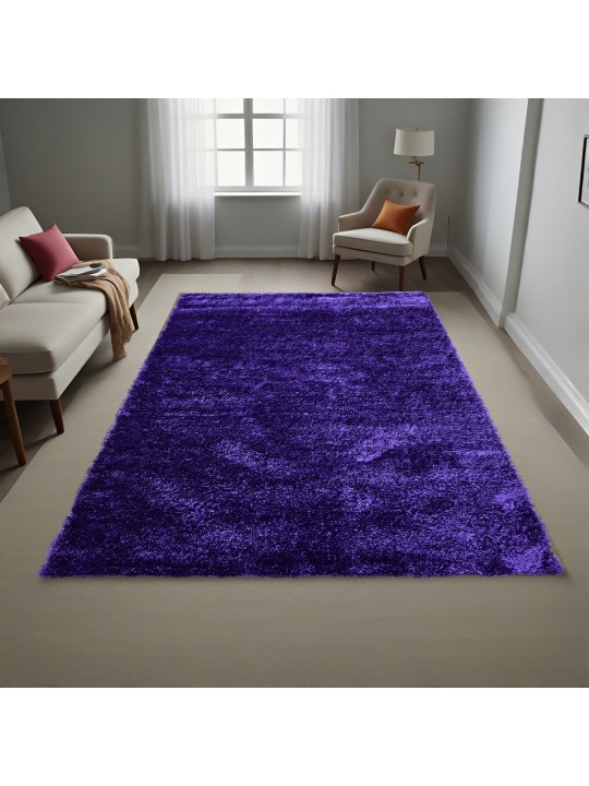 Χαλί  Shaggy Solid Μωβ 140x200cm CRP140-164