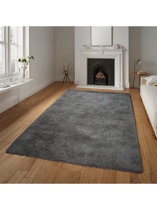 Χαλί  Shaggy Solid Dusty Γκρι 140x200cm CRP140-52