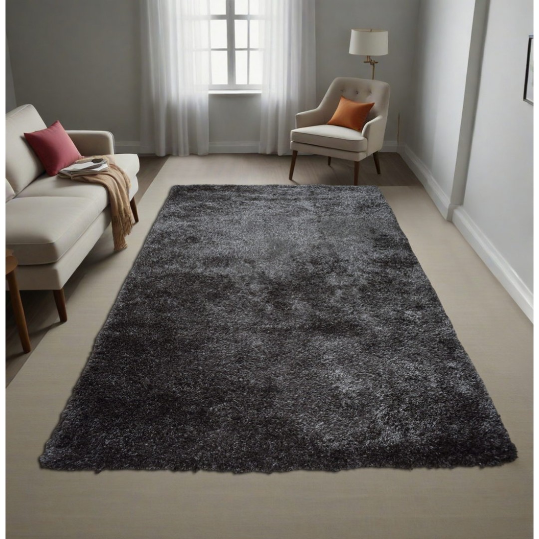 Χαλί  Shaggy Solid Smokey Γκρι 140x200cm CRP140-60