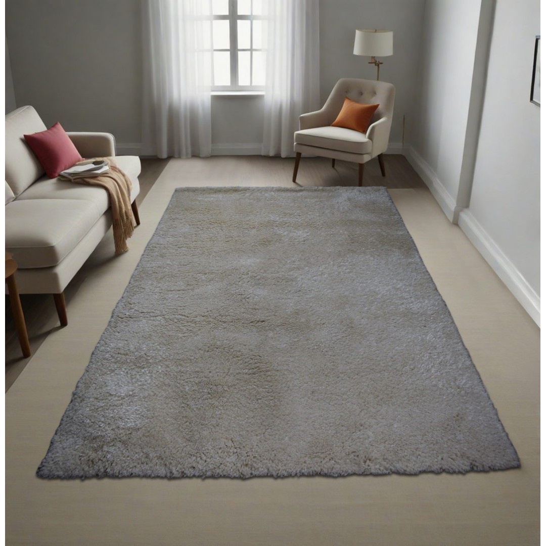 Χαλί  Shaggy Solid Smokey Γκρι 140x200cm CRP140-83