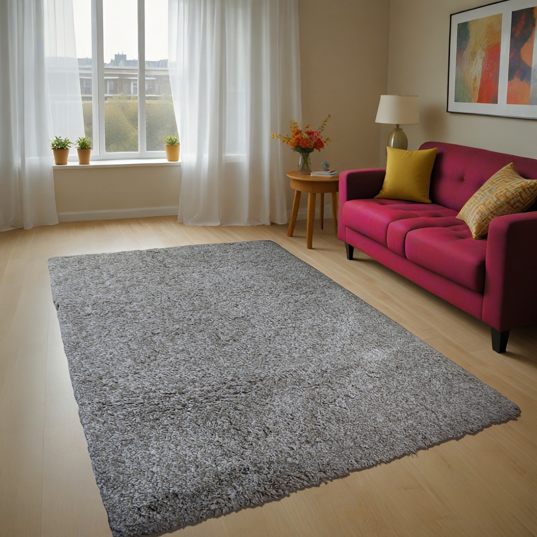 Χαλί  Shaggy Solid Dusty Γκρι 160x230cm CRP160-117