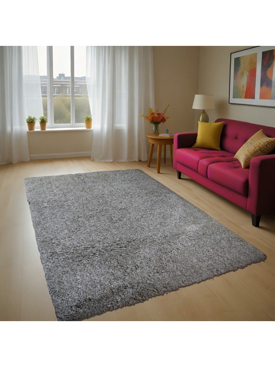 Χαλί  Shaggy Solid Dusty Γκρι 160x230cm CRP160-117