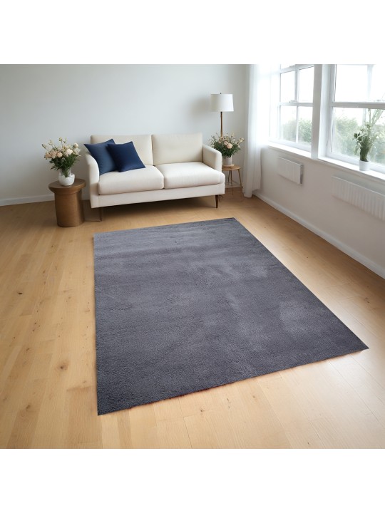 Χαλί  Shaggy Solid Smokey Γκρι 160x230cm CRP160-124