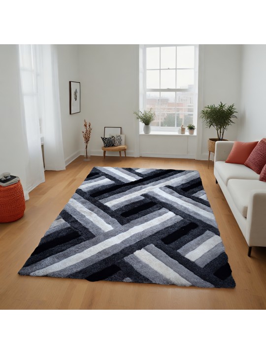 Χαλί Shaggy Chic Εμπριμέ 160x230cm CRP160-125