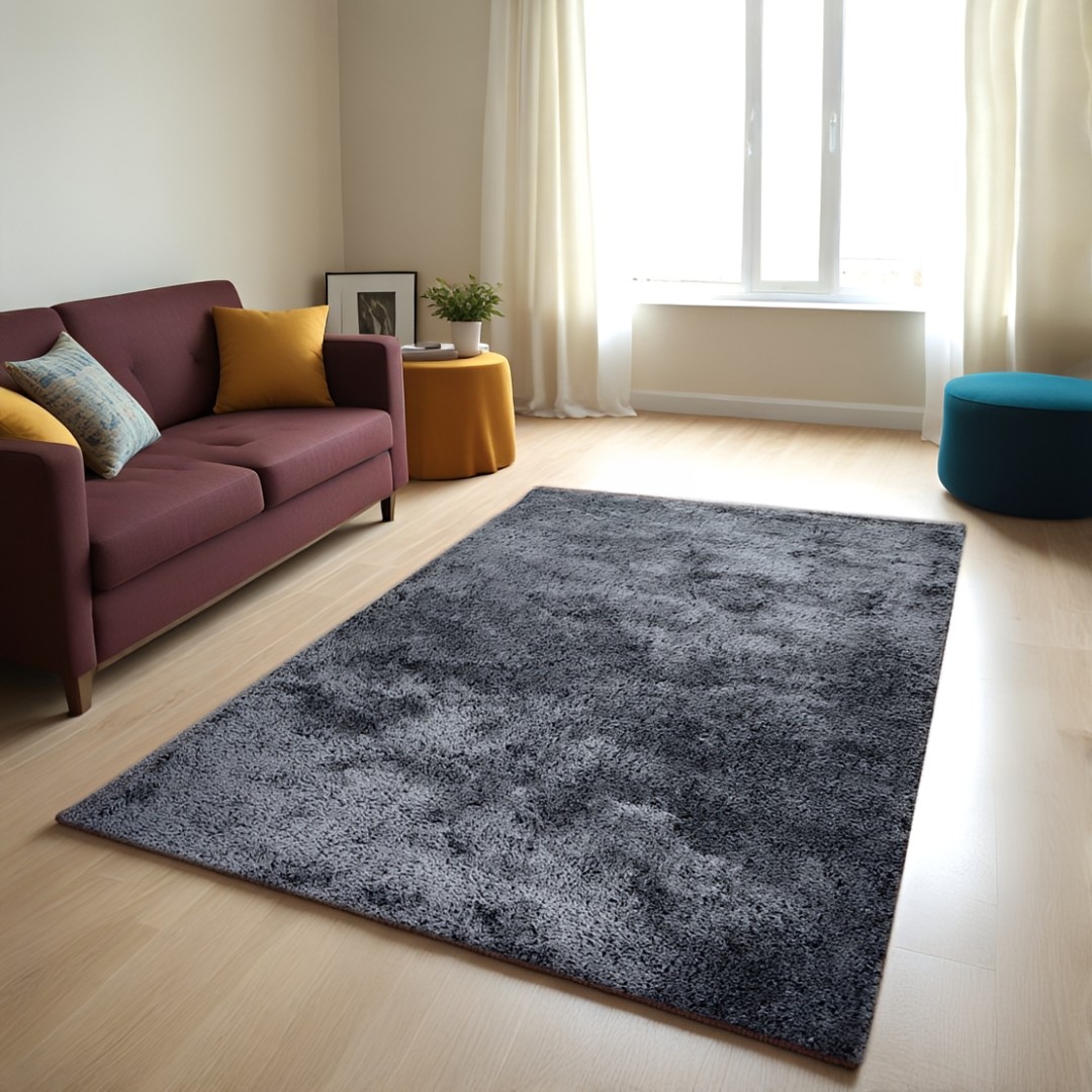 Χαλί  Shaggy Solid Smokey Γκρι 160x230cm CRP160-129