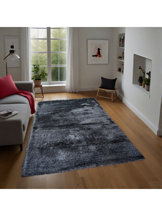 Χαλί  Shaggy Solid Σκουρο Γκρι 160x230cm CRP160-136