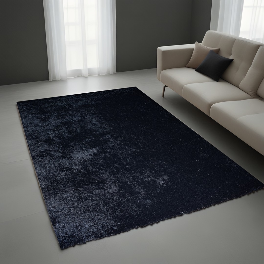 Χαλί  Shaggy Solid Μαύρο 160x230cm CRP160-166