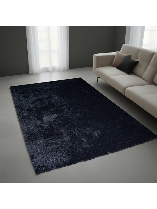 Χαλί  Shaggy Solid Μαύρο 160x230cm CRP160-166