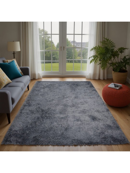 Χαλί  Shaggy Solid Ανθρακί 160x230cm CRP160-17