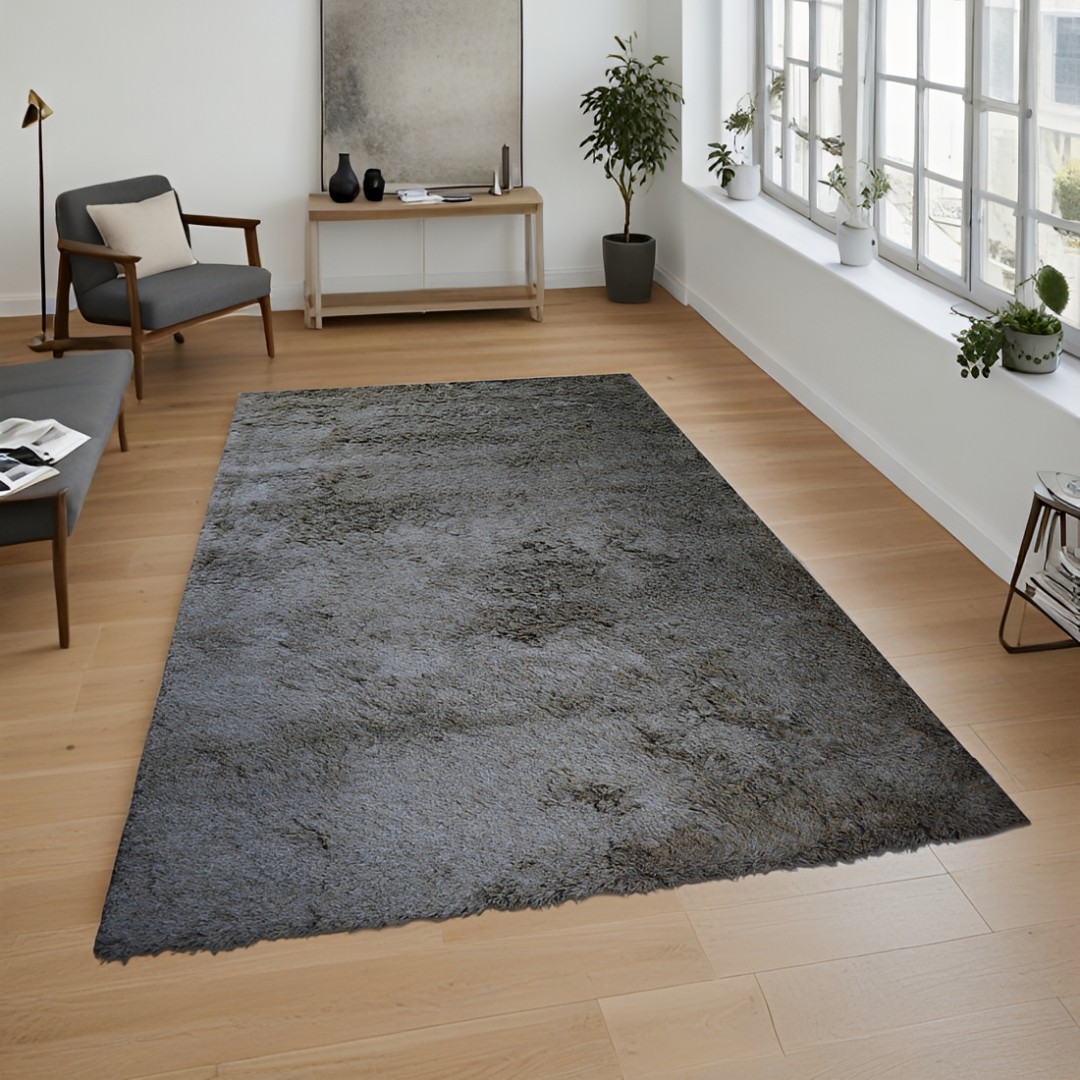 Χαλί  Shaggy Solid Smokey Γκρι 160x230cm CRP160-178