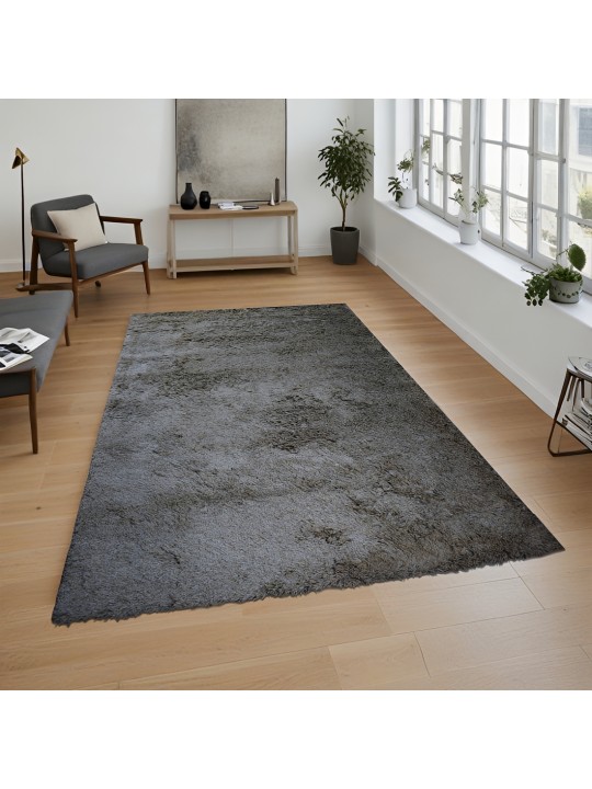 Χαλί  Shaggy Solid Smokey Γκρι 160x230cm CRP160-178