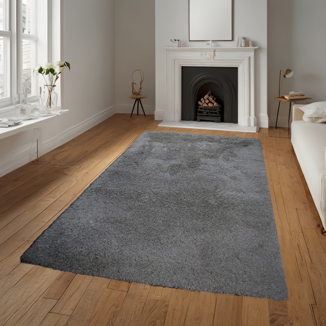 Χαλί  Shaggy Solid Smokey Γκρι 160x230cm CRP160-201