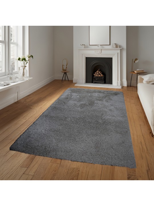 Χαλί  Shaggy Solid Smokey Γκρι 160x230cm CRP160-201