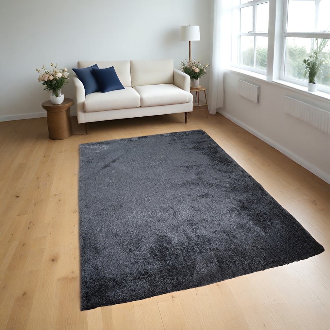 Χαλί  Shaggy Solid Ανθρακί 160x230cm CRP160-204