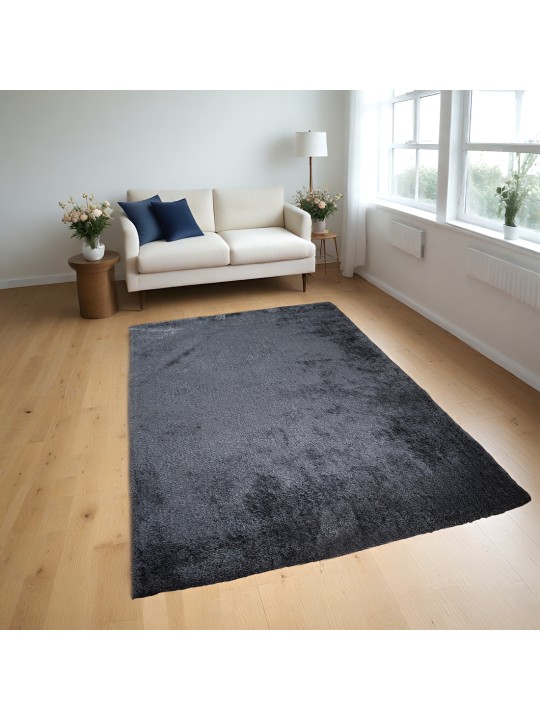 Χαλί  Shaggy Solid Ανθρακί 160x230cm CRP160-204