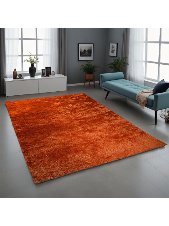 Χαλί  Shaggy Solid Cumin Πορτοκαλί  160x230cm CRP160-205