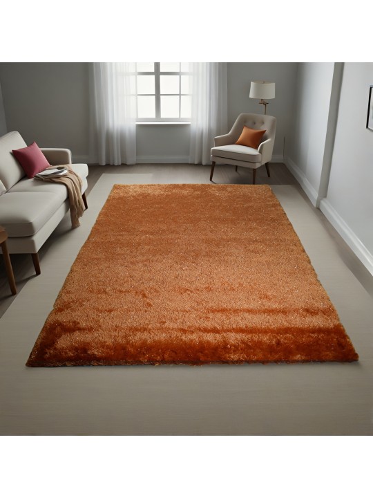 Χαλί  Shaggy Solid Cumin Πορτοκαλί  160x230cm CRP160-205