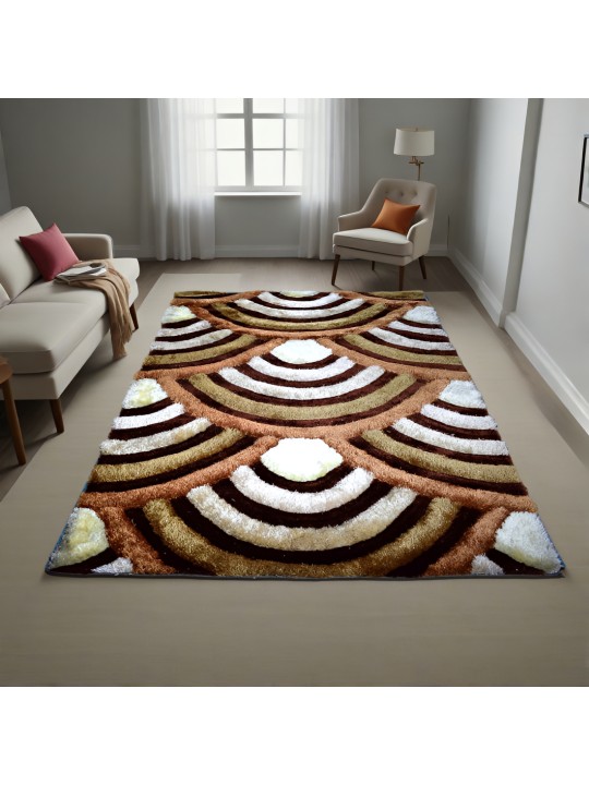 Χαλί Shaggy Chic Εμπριμέ 160x230cm CRP160-207