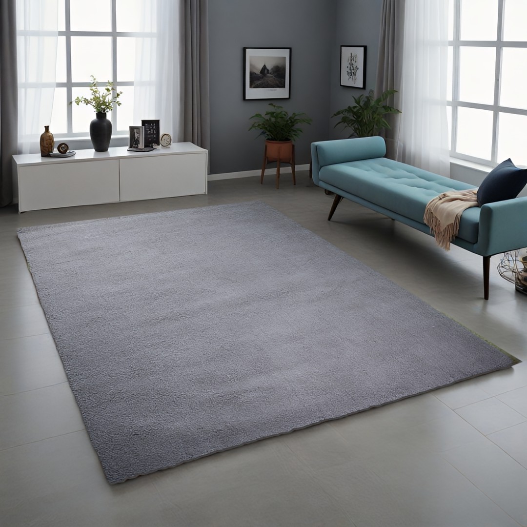 Χαλί  Shaggy Solid Smokey Γκρι 160x230cm CRP160-229