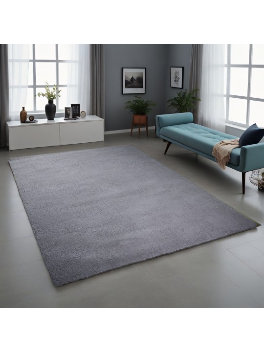 Χαλί  Shaggy Solid Smokey Γκρι 160x230cm CRP160-229