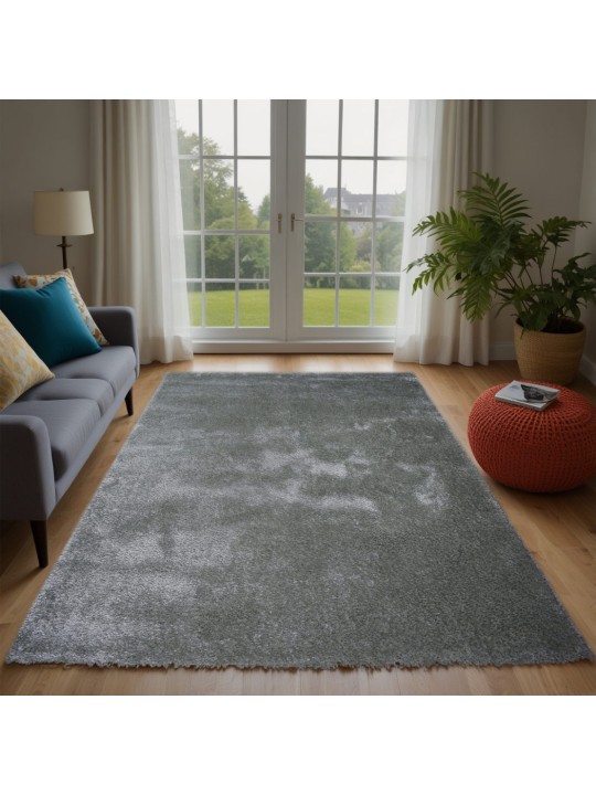 Χαλί  Shaggy Solid Smokey Γκρι 160x230cm CRP160-30