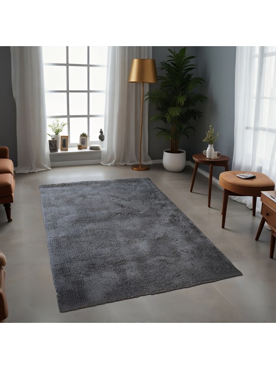 Χαλί  Shaggy Solid Smokey Γκρι 160x230cm CRP160-302