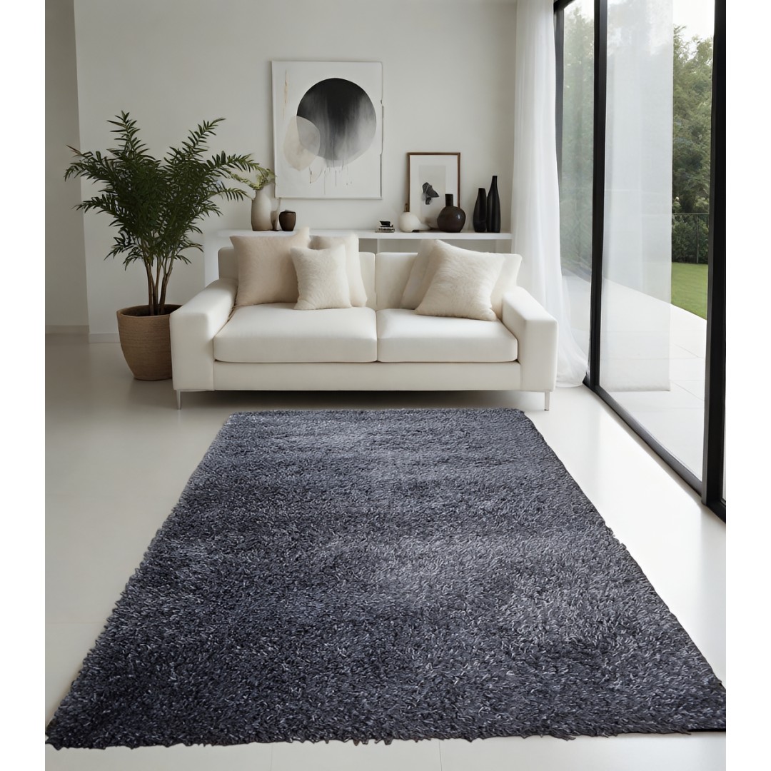 Χαλί  Shaggy Solid Shuttle Γκρι 160x230cm CRP160-309